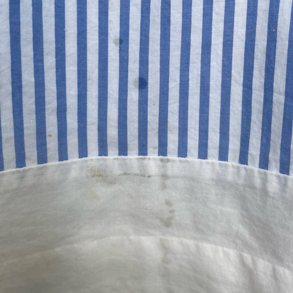 Janie and jack Kids dress size 2t  light blue strips with and bow - Picture 3 of 5
